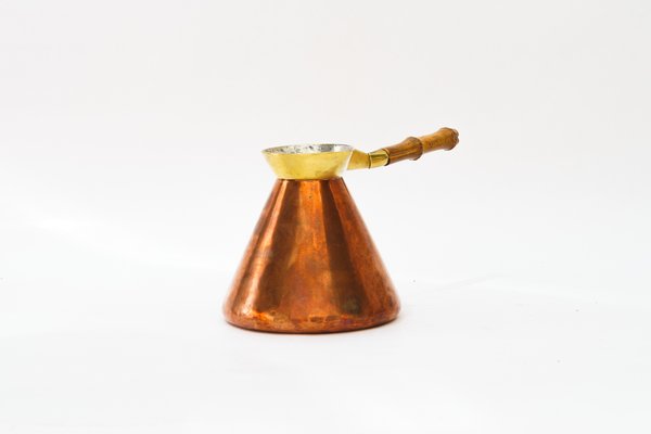 Carl Auböck Copper Coffee Pot - Brass Copper and Bamboo