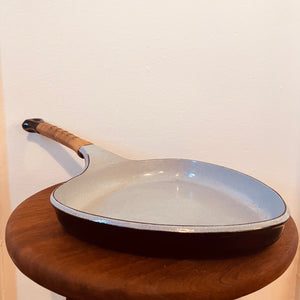 Jens Quistgaard Cast Iron Skillet with Wicker